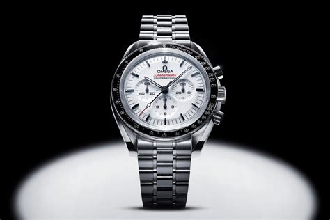 speedmaster omega white dial|omega speedmaster white side.